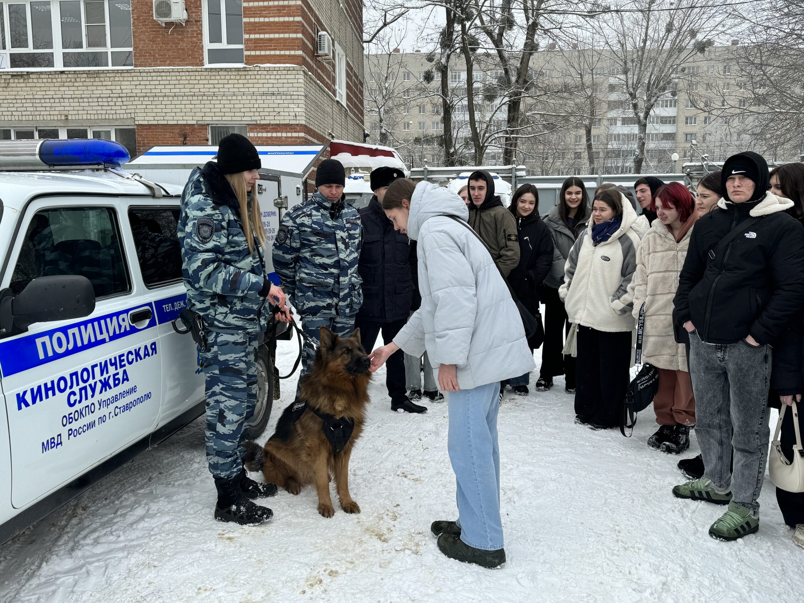 В Ставрополе участники «Студенческого десанта» встретились с кинологами  полиции | Новости | Вечерний Ставрополь