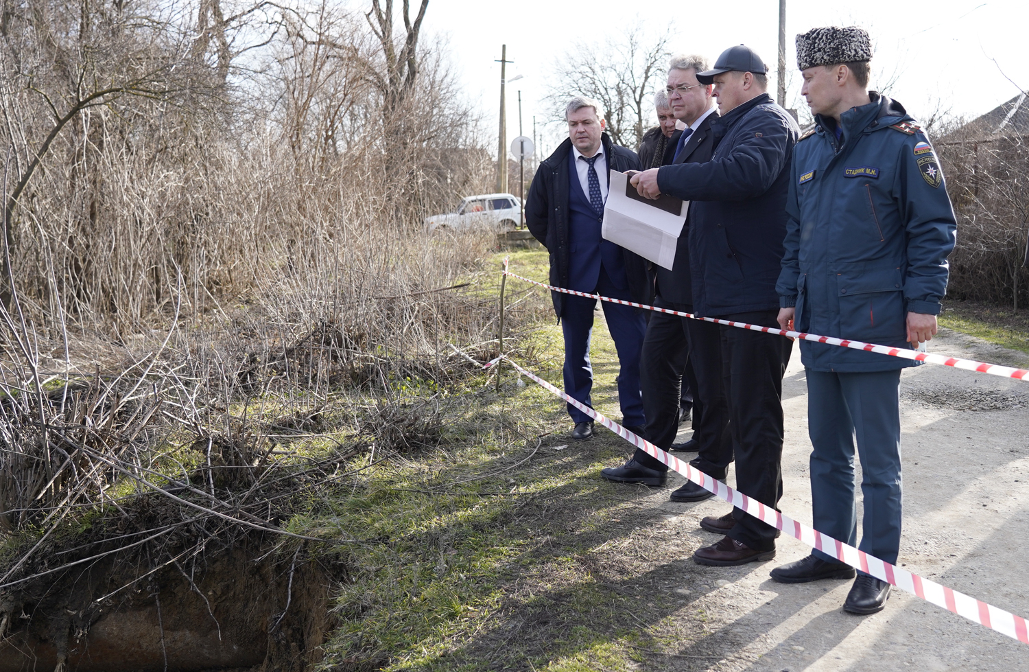 Глава Ставрополья оценил последствия оползня в станице Новотроицкой |  Новости | Вечерний Ставрополь